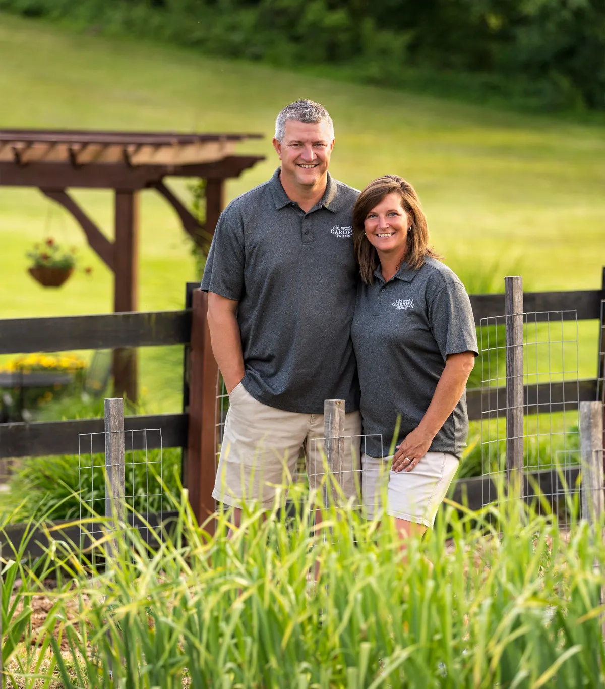 Jim and Mary at their farm.